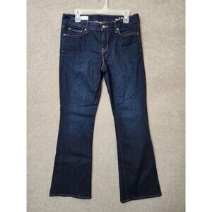Gap 1969 Perfect Boot Jeans Womens 31 Blue Dark Wash Stretch Bootcut